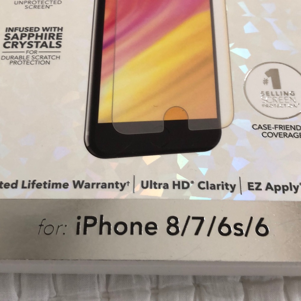 Zagg iPhone Invisible Glass Protector 8/7/6s/6 - Picture 4 of 4